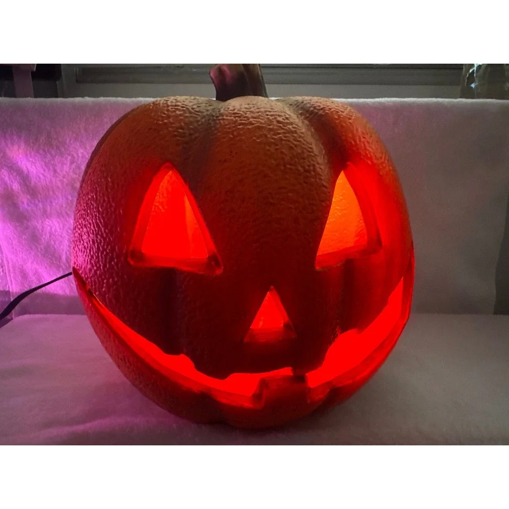 Gemmy Jack O Lantern Pumpkin Blow Mold Unisex OS Orange Excellent Light Up Decor